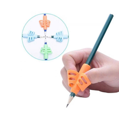 Combo 3 Đệm Bút Silicon Cầm Tay Cho Bé Tập Viết Đúng Cách – Đệm Định Vị Tay Cao Su Cao Cấp - HÀNG CHÍNH HÃNG MINIIN