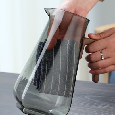 Bình và ly thủy tinh xám dung tích bình 1500ml và ly 300ml (Bình và ly bán riêng)