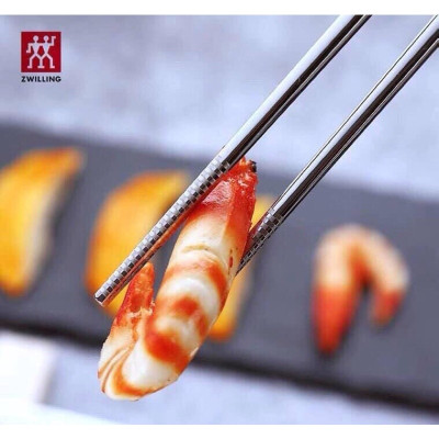 5 Đôi Đũa Inox 304 Hàng Cao Cấp Hoa Văn Chống Trơn Trượt Hàng Chính Hãng 