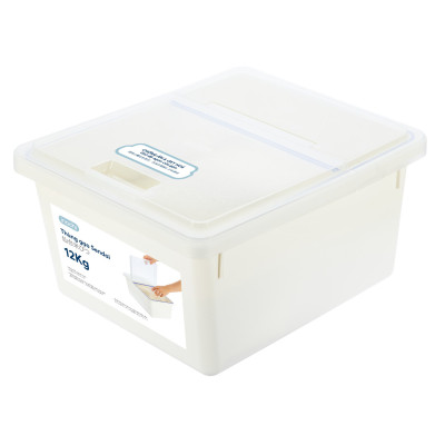 Thùng Đựng Gạo Cao Cấp Thông Minh Chuẩn Nhật Bản Sendai 12kg ( Tặng kèm khăn lau pakasa và ca đong) - Hàng Chính Hãng 