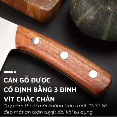 Dao chặt nhẹ nhà bếp DandiHome chất liệu thép cao cấp, sắc bén, đa năng