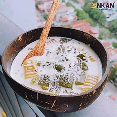 Bát Gáo Dừa Và Muỗng, Bát Gáo Dừa Thân Thiện Với Môi Trường Dùng Để Ăn Ngũ Cốc Sữa Chua Hoa Quả