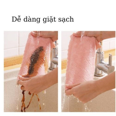[COMBO 10chiếc] Khăn lau bếp đa năng lau tay, bát đĩa, cốc chén siêu thấm nước, lau sạch mọi vết bẩn