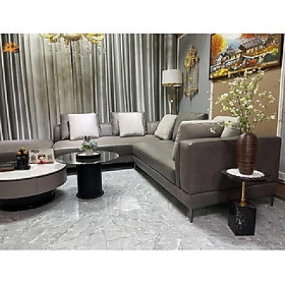 Sofa da bò thật 100% Tundo SFCT23 3m x 2m6 hàng cao cấp chuẩn da bò nhập khẩu Ý