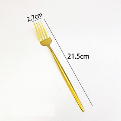 Nĩa thìa muỗng inox không gỉ dài dày rộng phù hợp ăn cơm, mì, bít tết tráng miệng sang trọng