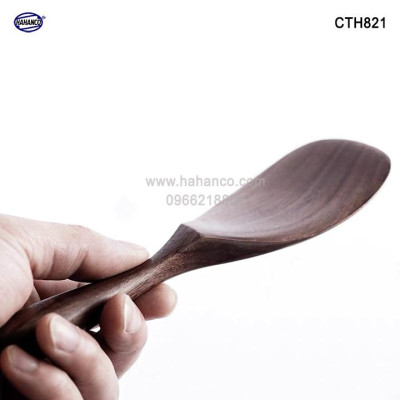Muôi xới cơm gỗ Óc Chó nhập khẩu Mỹ dáng tròn (CTH521) Muôi Đa năng - có thể chiên xào chịu nhiệt độ cao