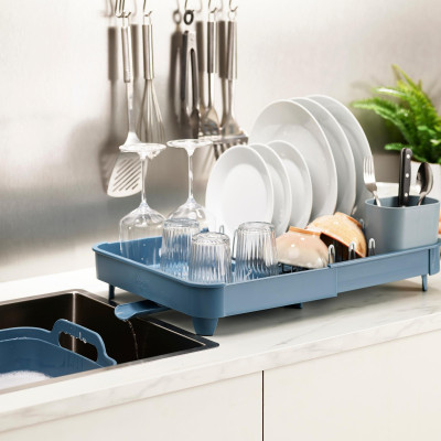 Dụng cụ đựng chén dĩa Joseph Joseph Trắng/Xanh JJ003123, giúp tiết kiệm không gian bếp và làm không gian bếp của bạn trở nên gọn gàng và ngăn nắp hơn rất nhiều