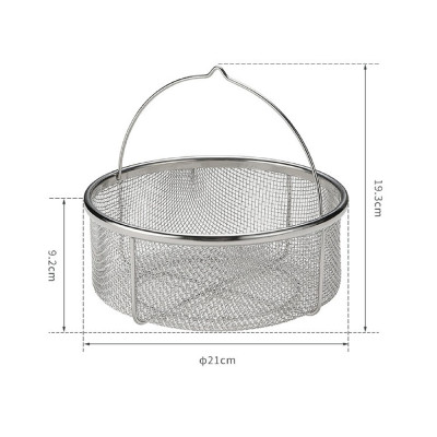 Giỏ thoát nước lớn/ Rổ rau thép không gỉ Campingmoon CC-22