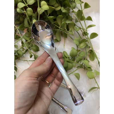  Sét 5 Thìa Đức Inox 304 Cao Cấp, Thìa Súp Sâu Lòng Màu Bạc Sang Trọng - Hàng Loại 1 - Chính Hãng MINIIN