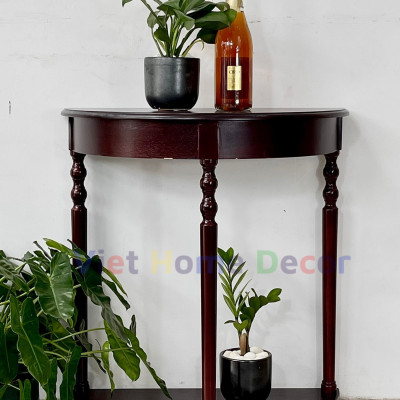Bàn Console Bán Nguyệt Chân Tiện Màu Nâu 4403 - Thương hiệu Viet Home Decor