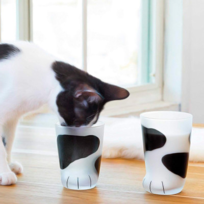 Bộ ly hình chân mèo mướp đen Aderia - Coconeco - 2 cái