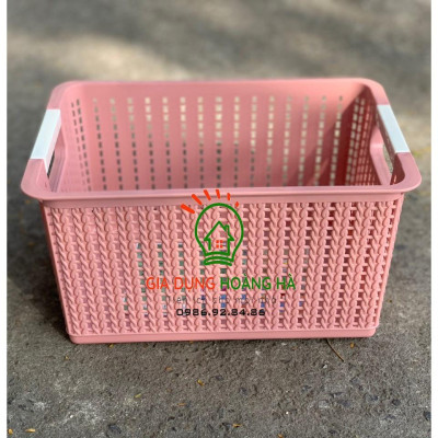 COMBO 3 RỔ ĐAN CHỮ NHẬT NHỰA VIỆT NHẬT CAO CẤP 3 KÍCH CỠ ĐỰNG ĐỒ DÙNG ĐA NĂNG