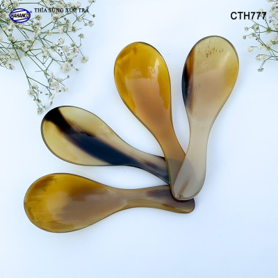 Muỗng xúc trà bằng sừng xuất nhật - giúp không mất hương vị trà - Xúc gia vị, cafe, deccor - An toàn cho sức khỏe - CTH777