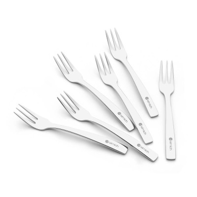 Bộ 6 dĩa tráng miệng Elmich EL0002D128, Hàng chính hãng, thép không gỉ 304 cao cấp - JoyMall