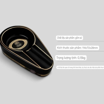 Gạt tàn 1 cigar ashtray Luxury chất liệu sứ 