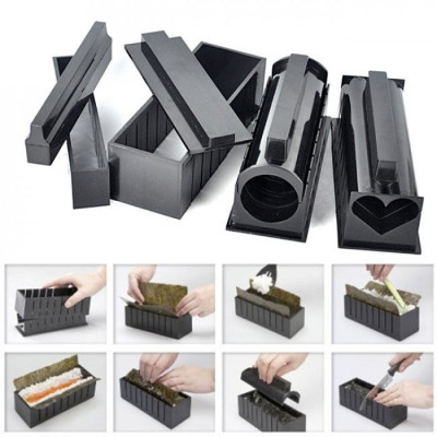 Bộ Dụng Cụ Làm Sushi 10 Món - Tặng Muỗng Lọc Lấy Lòng Đỏ Trứng  Màu Ngẫu Nhiên