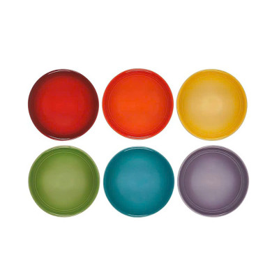 Set 6 bát chấm cầu vồng Le Creuset Đường kính 7cm Hàng chính hãng