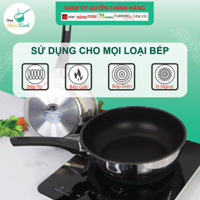 Chảo Sâu 3 Đáy Lòng Inox Chống Dính Sandwwich Fivestar