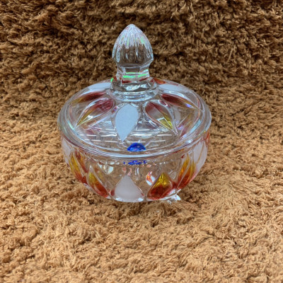 THỐ ĐỰNG MỨT TẾT THỦY TINH CÓ CHÂN - VD22