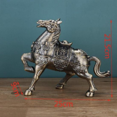 GẠT TÀN BẰNG ĐỒNG GIẢ CỔ HÌNH NGỰA