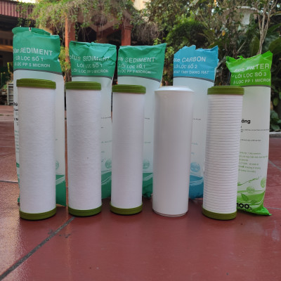 Bộ 5 lõi lọc nước số 1,2,3 LÕI LỌC THÔ dùng cho máy lọc nước R.O kangaroo aqua sanaky