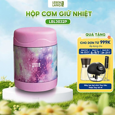 Hộp cơm giữ nhiệt cho bé Lebenlang LBL3032, cà men chất liệu inox304, dung tích 300ml, thiết kế nhỏ gọn - hàng chính hãng