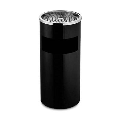 Thùng rác inox tròn, thùng rác inox gạt tàn tròn  A - 035 cao cấp