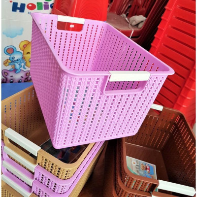 COMBO 3 RỔ ĐAN CHỮ NHẬT NHỰA VIỆT NHẬT CAO CẤP 3 KÍCH CỠ ĐỰNG ĐỒ DÙNG ĐA NĂNG