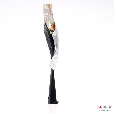 Muôi chiên đầu vát chống dính Echo Black 24cm - Hàng nội địa Nhật Bản, nhập khẩu chính hãng (#Made in Japan)