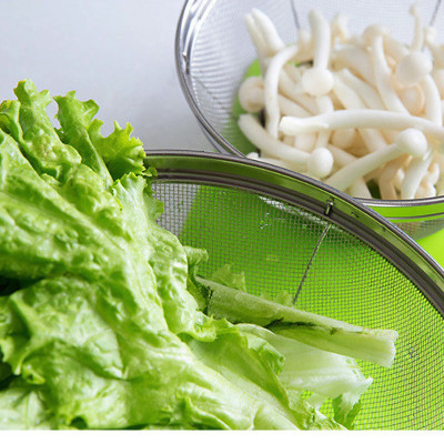 Rổ Tròn Inox Echo Size 16cm Đáy Sâu Hàng Nội Địa Nhật Bản Cao Cấp