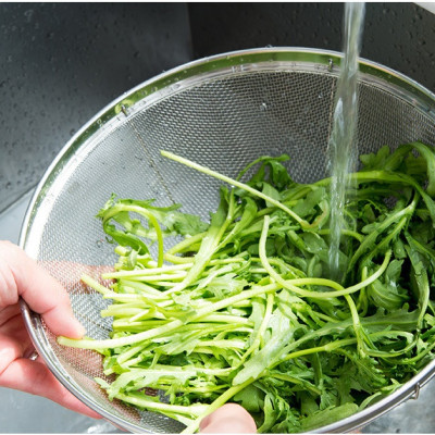 Rổ tròn đáy sâu Echo Metal φ18cm, làm từ chất liệu inox không gỉ, độ bền đẹp lâu dài theo thời gian - Hàng nội địa Nhật Bản