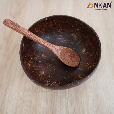Bát Gáo Dừa Và Muỗng, Bát Gáo Dừa Thân Thiện Với Môi Trường Dùng Để Ăn Ngũ Cốc Sữa Chua Hoa Quả