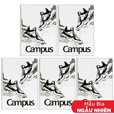Combo 5 Tập Sneaker B5 Kẻ Ngang 80 Trang ĐL 70g/m2 - Campus NB-BSNK80 (Mẫu Sản Phẩm Giao Ngẫu Nhiên)