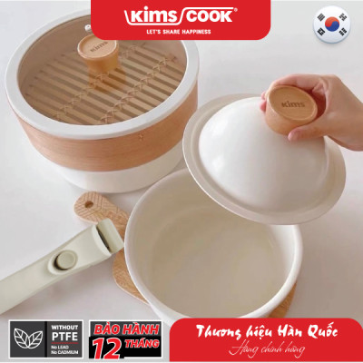 Bộ Nồi Đa Năng MOONLIGHT KimsCook F000026 Tay Cầm Rời - Dùng Cho Mọi Loại Bếp - Hàng Chính Hãng