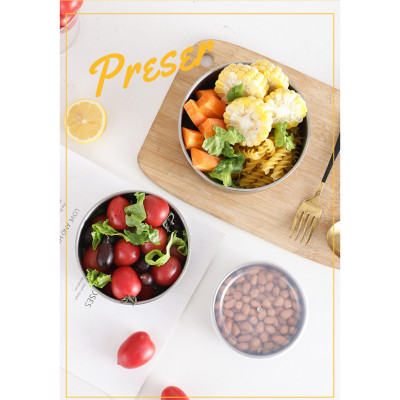 Bộ 5 Thau Inox Đựng Thực Phẩm Nắp Nhựa,  Nhiều Kích Thước, Chất Liệu Cao Cấp Bền Đẹp, An Toàn Vệ Sinh Thực Phẩm 