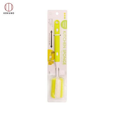 Dụng cụ cọ rửa bình nước, chai lọ cán tùy chỉnh Kokubo có móc treo tiện dụng - Made in Japan