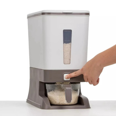 Thùng Đựng Gạo, Ngũ Cốc Thông Minh Kèm Cốc Vo Gạo Tiện Lợi