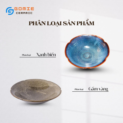 Bát Tô Loe Viền Hoa Xanh Hoả Biến - Bát Tô Loe - Bát Tô Viền Hoa Xanh Đẳng Cấp D21xC9cm