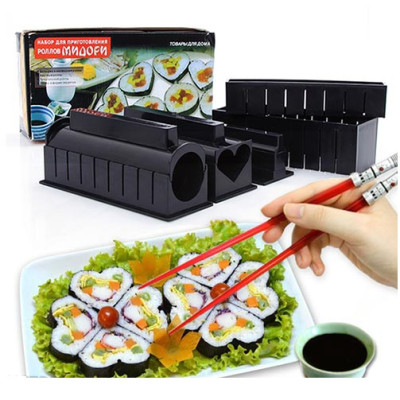 Bộ Dụng Cụ Làm Sushi 10 Món - Tặng Muỗng Lọc Lấy Lòng Đỏ Trứng  Màu Ngẫu Nhiên