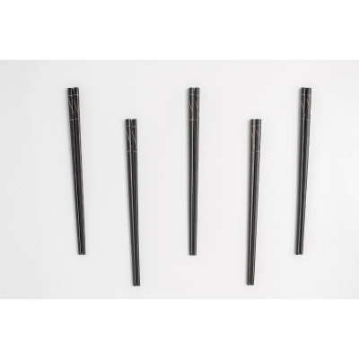 Hộp 10 đôi đũa mun ghép đen PHUSANG chất lượng cao không chất bản quản chống mốc thích hợp để đem đi tặng và dùng trong nhà hàng