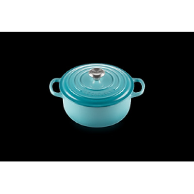 Nồi gang Le Creuset Bräter rund Evo 24cm Caribe Blue Hàng Chính Hãng