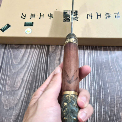 DAO BẾP - DAO THÁI CẮT HOA VĂN KHÂU ĐỒNG MÃ  A5 DT159 NT topcomshop vn