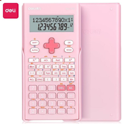 Máy tính kỹ thuật học sinh Deli -Xanh/ Hồng/ Trắng - 1700. Máy tính cho học sinh lớp 5, lớp 6