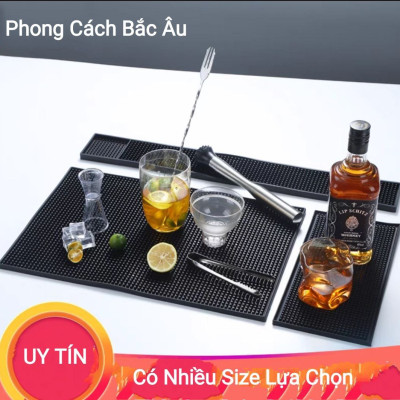 Bộ 3 thảm lót cao su quầy bar (30x45cm, 60x8cm, 30x15cm)