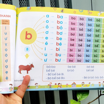 Combo Vở Tập Đánh Vần Tiếng Việt phiên bản mới nhất 2021 + 40 Thẻ Học Flashcard - Tặng 1c bút chì hoạt hình