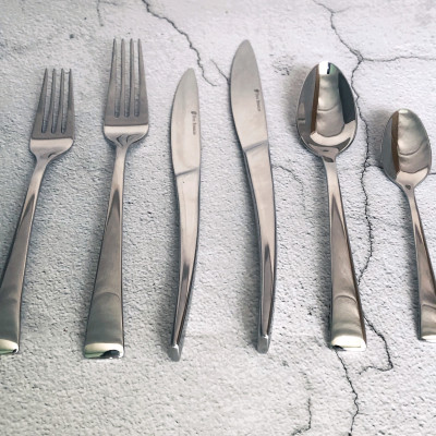 Bộ 6 Món Dao Nĩa Muỗng Dòng Cao Cấp Inox 304 18/10 Bouscoe Stainless Steel Cutlery 