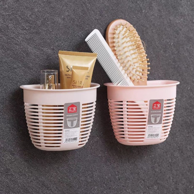 Rổ nhựa dán tường đựng miếng rửa chén và nhiều vật dụng nhỏ như lược kéo bàn chải đũa thìa muỗng - rổ nhựa dán tường siêu dính không cần khoan tường bắt ốc vít