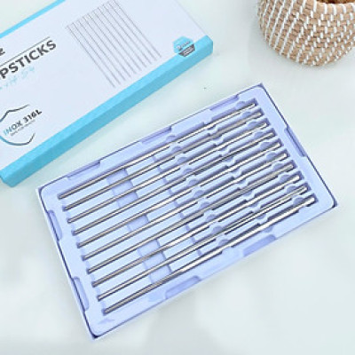 Bộ 10 đôi đũa inox 316L Hàn Quốc CIM316 bảo hành 24 tháng