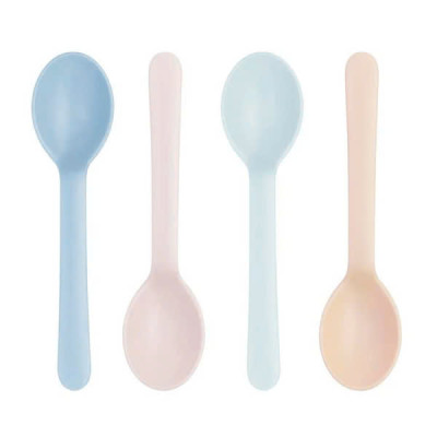 [SET 4] thìa ăn Amori inochi Chất liệu nhựa PP an toàn, không mùi, chịu nhiệt độ cao - muỗng cho bé tự ăn thông minh loại dài Amori