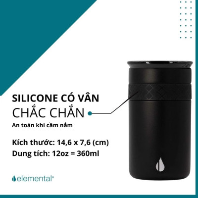 [HÀNG CHÍNH HÃNG] LY GIỮ NHIỆT ARTISAN ELEMENTAL (360ML), LY NHẬP KHẨU MỸ, ĐẠT CHUẨN FDA HOA KỲ, THÉP 304 KHÔNG GỈ, GIỮ NÓNG LẠNH